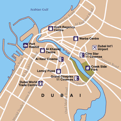 Abu Dhabi Area Map