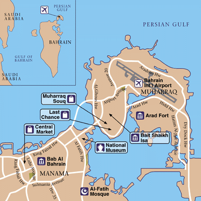 Manama Area Map