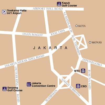 Jakarta Area Map