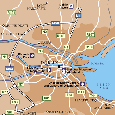 Dublin Area Map