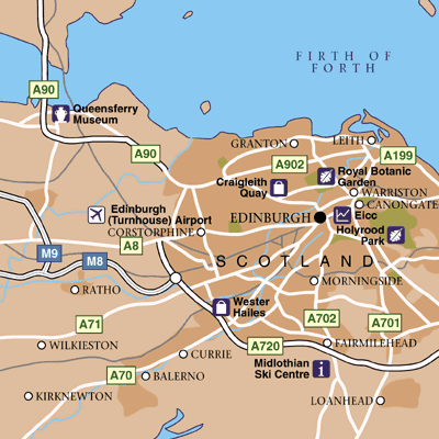 Edinburgh Area Map