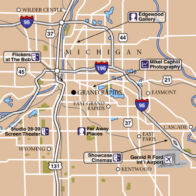 Grand Rapids Area Map