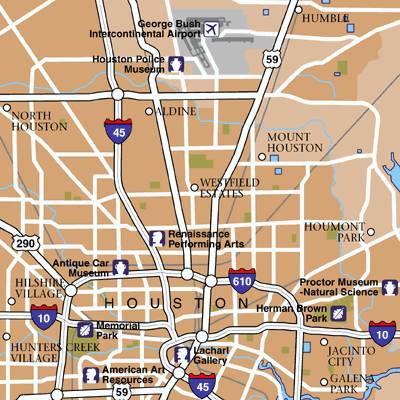 Houston Area Map