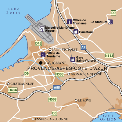 Marseille Area Map