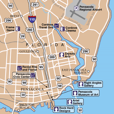 Pensacola Area Map