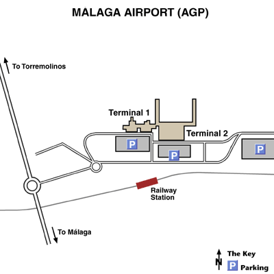 Malaga International Airport Map