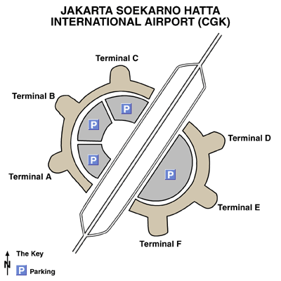 Soekarno-Hatta International Airport Jakarta Map