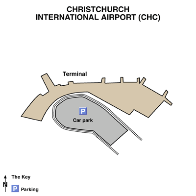 Christchurch International Airport Map