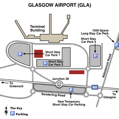 Glasgow International Airport Map