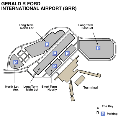 Gerald R Ford International Airport Map