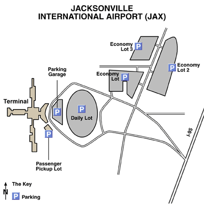 Jacksonville International Airport Map