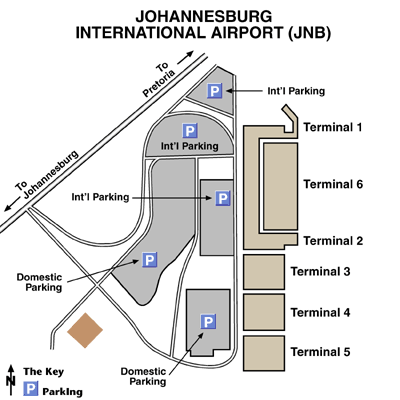 Johannesburg International Airport Map