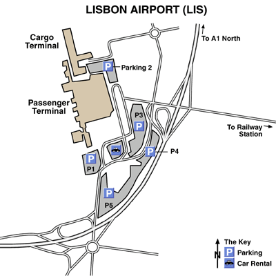 Portela Lisbon Airport Map