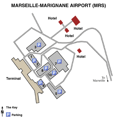 Marseille Provence Airport Map