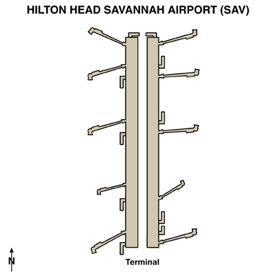 Hilton Head Savannah Airport Map