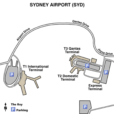 Sydney Airport Map