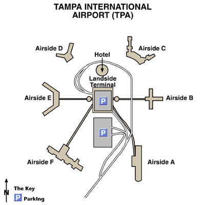 Tampa International Airport Map