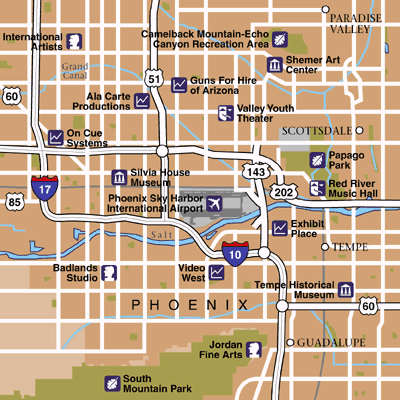 Phoenix Area Map